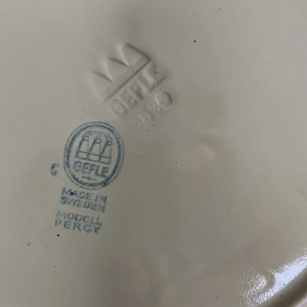 Art Deco Gefle Modell Percey Vintage Plates Set-of-8 Tableware